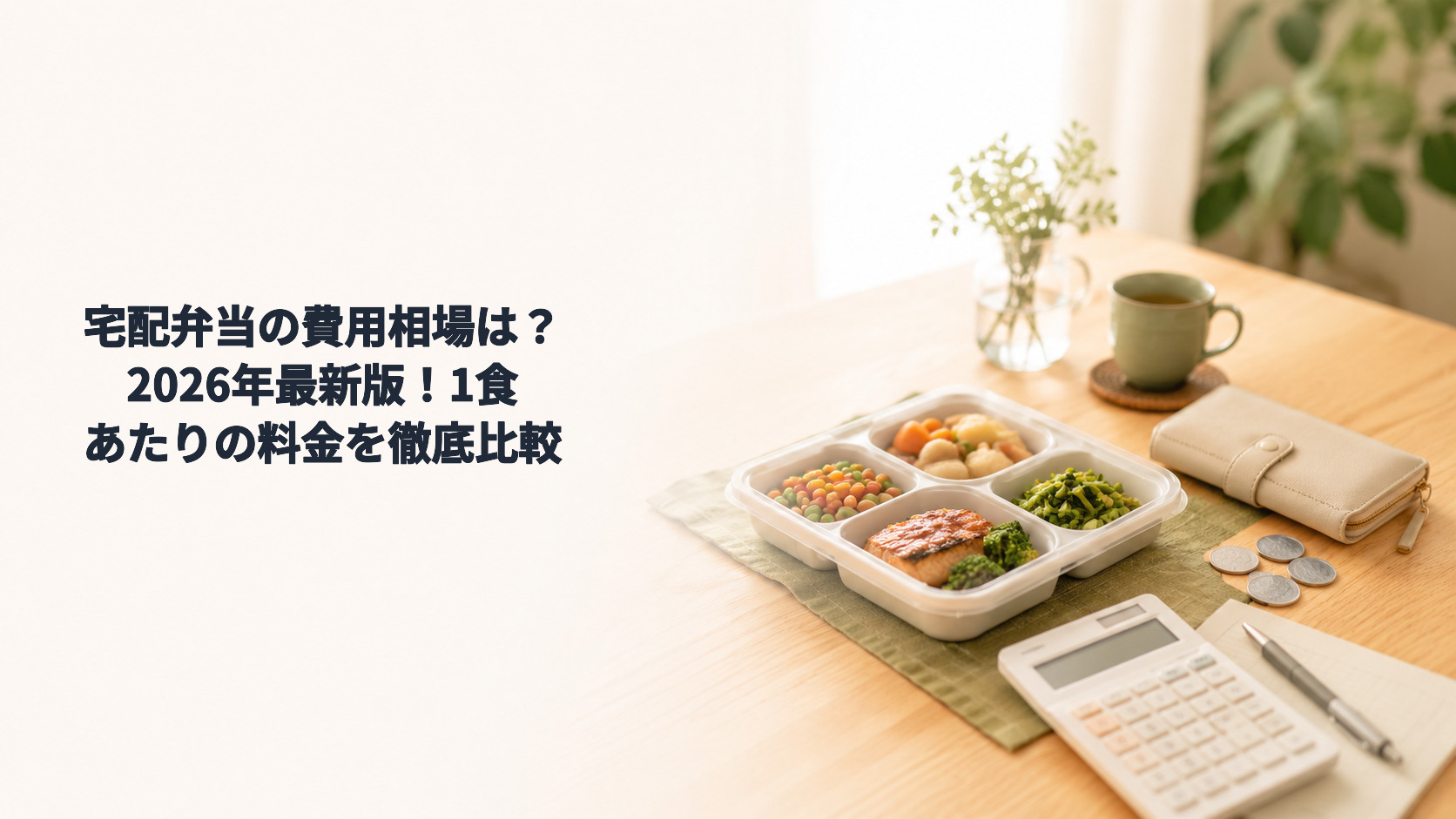 宅配弁当の費用相場は？2026年最新版！1食あたりの料金を徹底比較