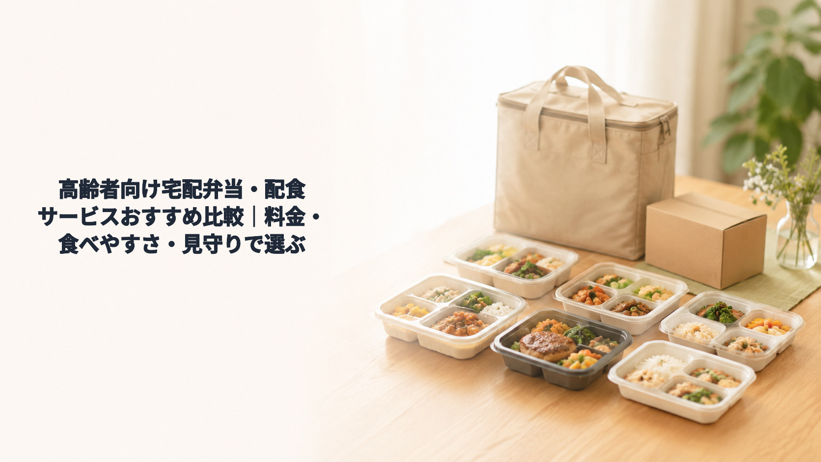 高齢者向け宅配弁当・配食サービスおすすめ比較｜料金・食べやすさ・見守りで選ぶ