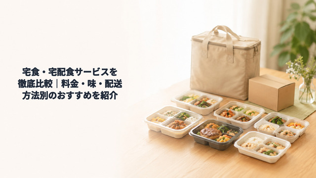 宅食・宅配食サービスを徹底比較｜料金・味・配送方法別のおすすめを紹介